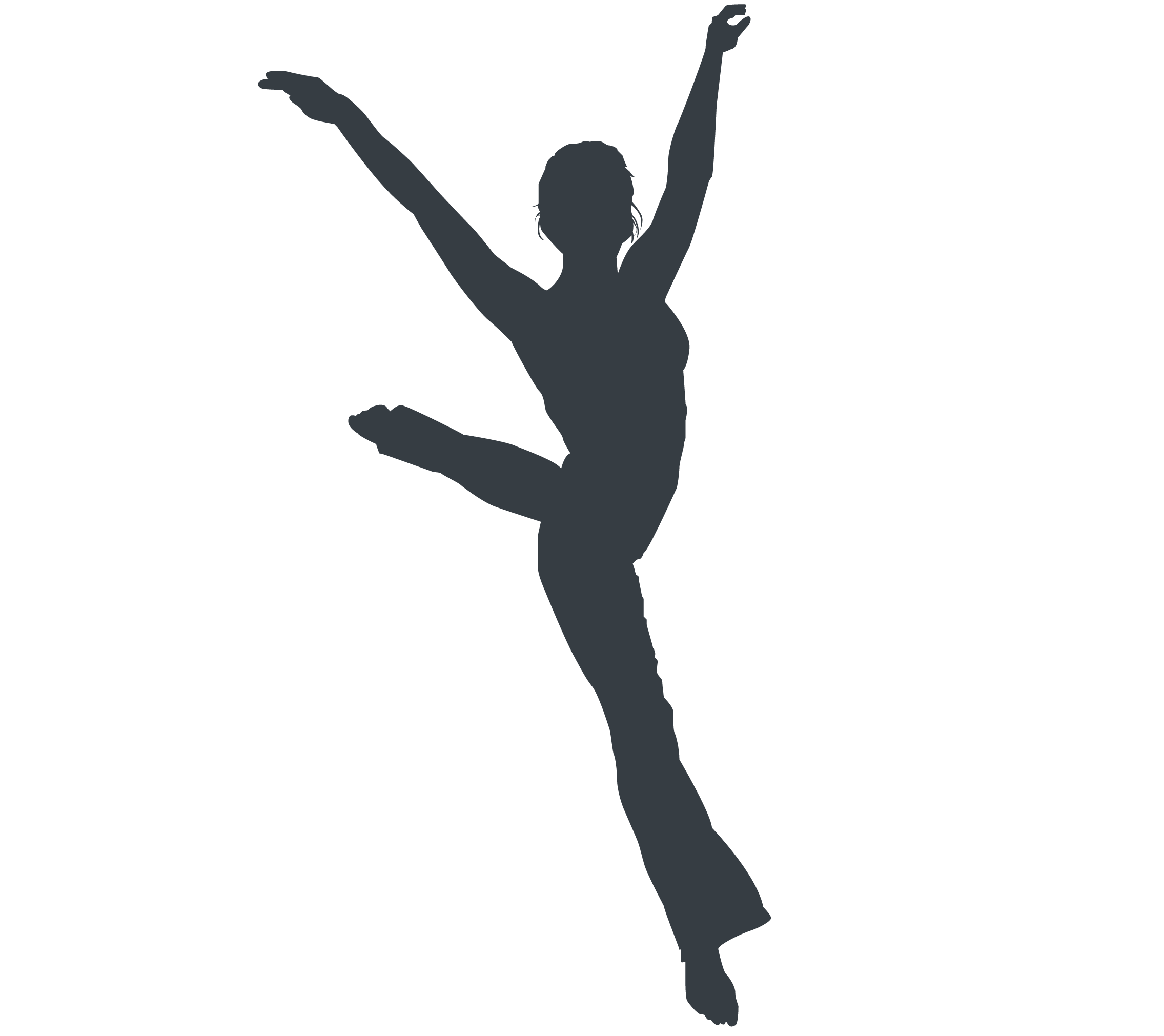 Athlete silhouette