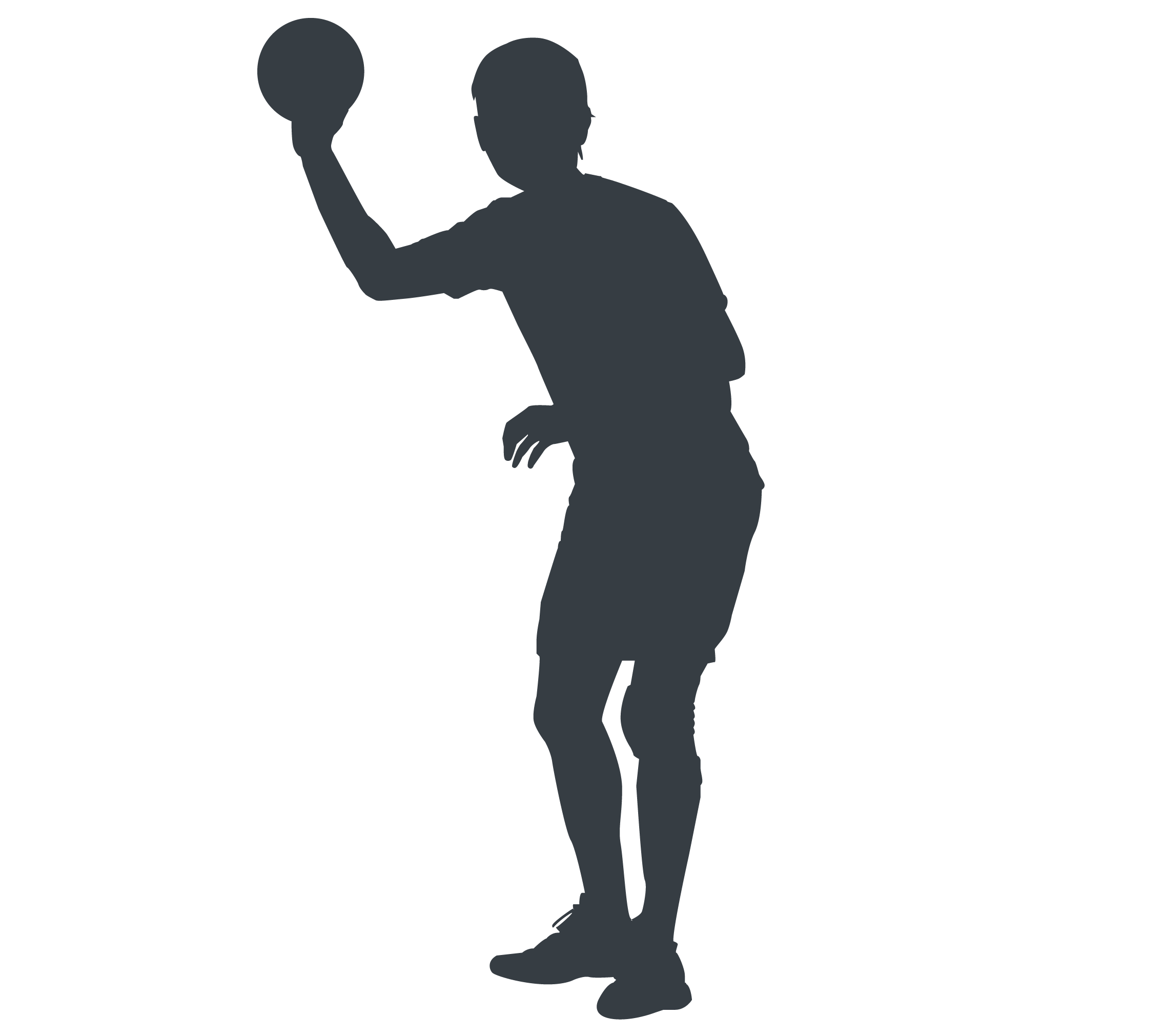 Athlete silhouette